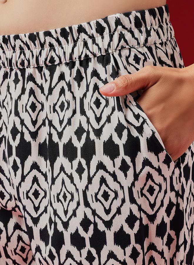 Clovia All Over Print Kurta Top and Pyjama Set - Image 5